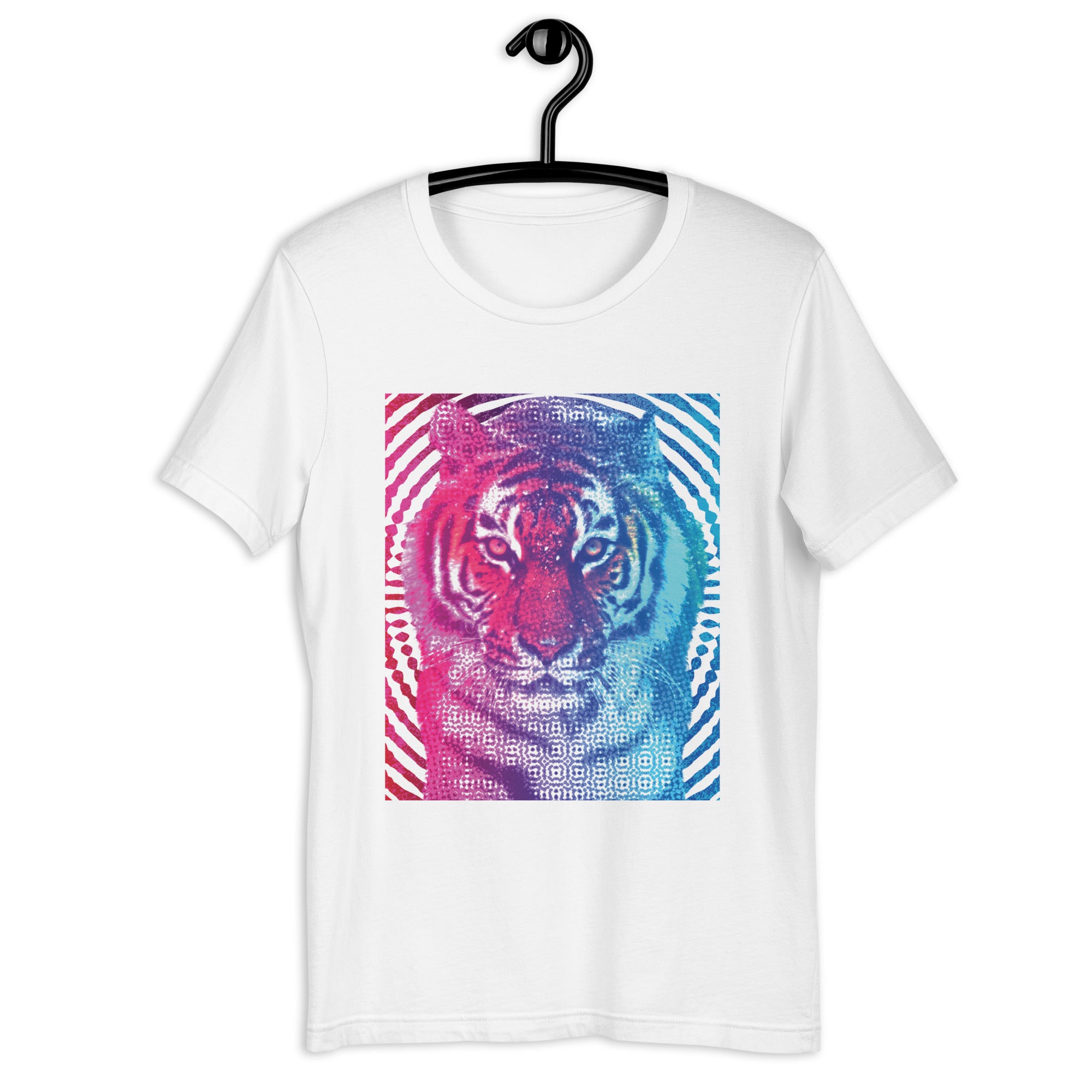 Hypnotic Halftone Tiger - Unisex T-Shirt
